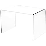Plymor Clear Acrylic Small Rectangular Display Riser, 7