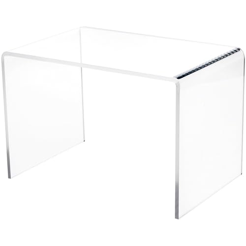 Plymor Clear Acrylic Small Rectangular Display Riser, 7