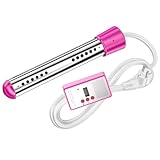 Zambuph Riscaldatori elettrici a secchiello Applicazione facile e ampia Prestazioni affidabili Riscaldatore elettrico ad immersione Multifunzionale in metallo, rosa