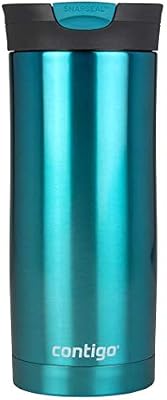 Contigo Vaso Termico Huron Snapseal, Termo Café, Taza de Viaje en acero inoxidable, Vaso Termo antigoteo, Copa con Tapa fácil de limpiar sin BPA, 470 ml