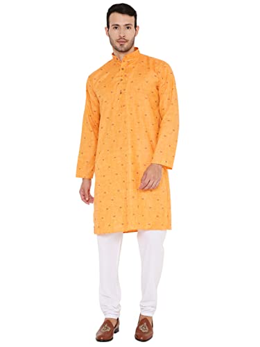Image of Maharaja Linen Blend Kurta Pyjama Set for Men