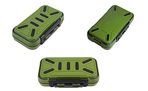 Caja para accesorios de pesca Toasis pequeña para anzuelos, pesos, swivels, contenedor de almacenamiento (Oliva) miniatura 2
