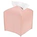 iplusmile Boîte de Tissu en Cuir PU Porte- Serviette Carrée Créative Conteneur Pompe de Pompe Distributeur de Papier Accueil Décoration de Bureau ( Rose )