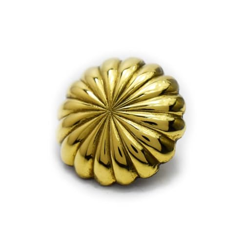 Concho laiton accessoire portefeuille motard de 23mm avec motif coquillage et bouton à vis