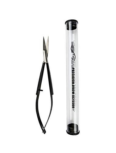 Joey Healy Precision Brow Scissor, Precision Brow Shaping Scissors, Ergonomic Spring Grip, Stainless Steel And Ultra-Maneuvering Eyebrow Trimmers #TOP4