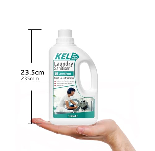 KEL - Laundry Sanitiser | Anti-bacterial Liquid Cleaner/Cleanser Additive - 1 Litre - Image 3