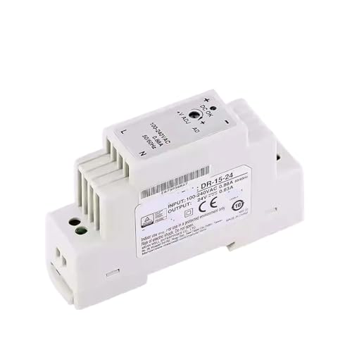 Transformateur 24V CC alimentation à découpage rail DIN DR-15 15W 0.63A
