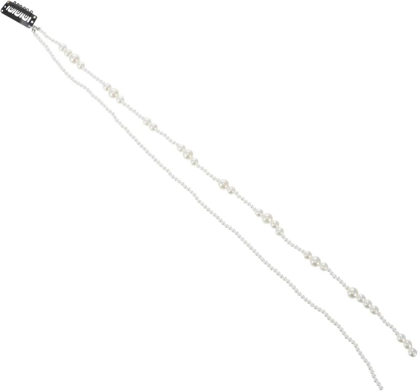 Cerun 1 Pcs Premium Pearl Chain Hair Clip Hair Accessories Girl Hair Clips Pearl Hair Clip Long Tassels Multi-layer