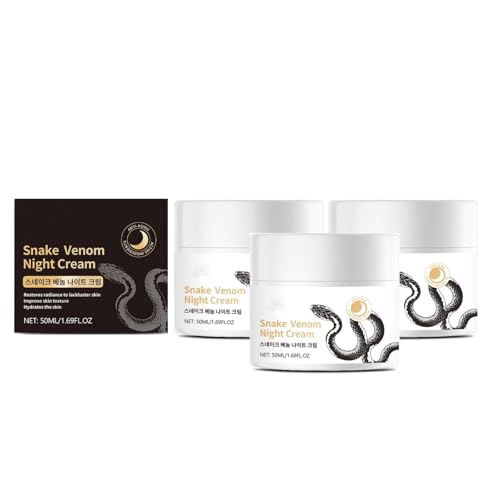 Snake Venom Night Cream, Snake Venom Anti-Aging Cream, Anti-Wrinkle Night, Anti-Aging Active Ingredients, Deeply Nourishes, Dark Circles, Reduces Fine Lines, Revitalizes Youthful Radiance (3)
