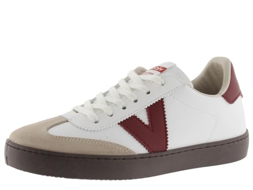 victoria Basket Unisex Berlín Ciclista Efecto Piel & Piezas En Contraste & Puntera Serraje 1126201 para Adulto Burdeos 45