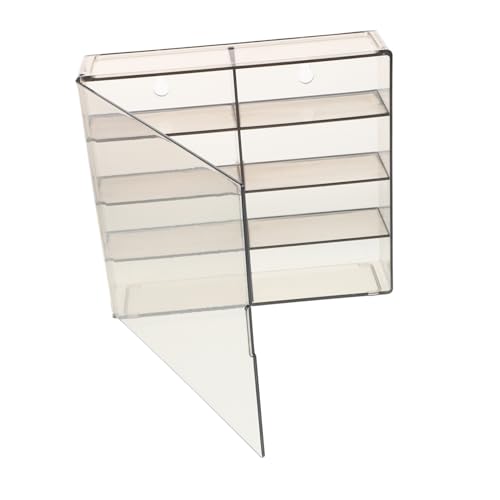 FUNNETOYU Fach Transparentes Sammelregal für Kleine Autos Stapelbare Aufbewahrungsbox mit Einzelnen Fächern Klarer Spielzeugauto Halter für Geordnete Modellautosammlung Platzsparend und