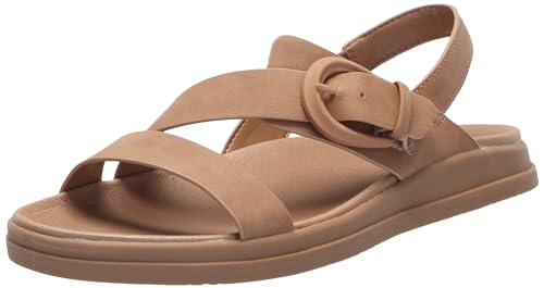 Naturalizer Womens Hope Strappy Slingback Flat Sandal