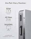 Anker USB C Hub pour MacBook, 7-in-2 avec 4K HDMI, Compatible avec Thunderbolt 4, 1 Type C et 2 USB Un port de données pour MacBookPro 13 De pouce, MacBookAir M1 / M2, et plus encore