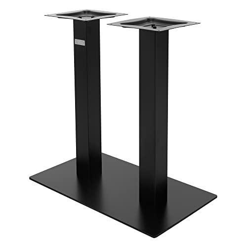 ML-Design Tischgestell Doppel Schwarz Höhe 72cm, Metall (Stahl)...