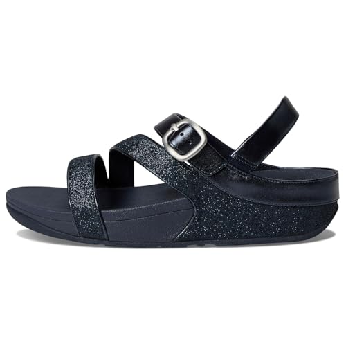 Image of FitFlop Women's Skinny II Glitterdust Pewter Z-Strap Sandals