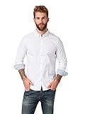 Schlichtes Langarmhemd mit Button-Down-Kragen