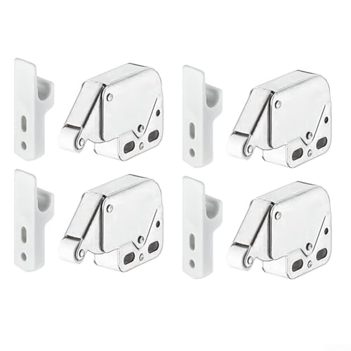 Sistema di chiusura a pressione per armadietti, confezione da 4, per un funzionamento facile da usare