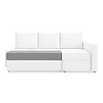 MASTERS OF COVERS Snug Fit Friheten Slipcover for The IKEA Friheten with Chaise Corner Cover, Sofa Bed Cover, Sectional Slipcover Replacement (Light Grey)（Cover Only！Not Sofa！） - Image 5