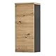 MEMPHIS Badezimmer Hängeschrank in Artisan Eiche Optik, Grau - Badezimmerschrank Bad Schrank mit viel Stauraum - 30 x 70 x 23 cm (B/H/T)