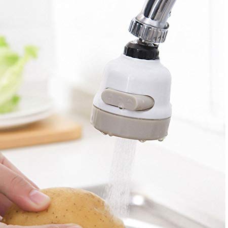 Ngel Water Faucet Saving Sprinkler, Faucet Aerator,Three Gear Adjustable Water-Saving Device Head Nozzle Splash-Proof Filter Extender Sprayer for Kitchen Bathroom