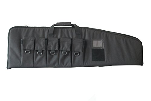 ARMYCAMOUSA Rifle Bag Outdoor Tactical Carbine Cases Water dust Resistant Long Gun Case Bag with Five Magazine Pouches for Hunting Shooting Range Sports Storage and Transport (38