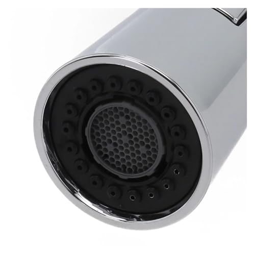 Grifo extraíble de cocina negro con cabezal rociador de agua mezclador aireador y ducha de fregadero 6