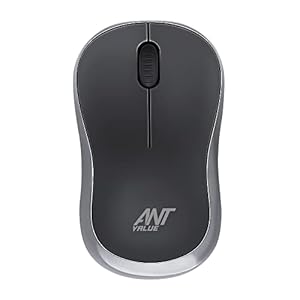 Ant Value FKAPU03 1000 DPI Wireless Mouse – Black, Silver