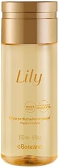 Lily Perfumed Body Oil by O Boticario | Lightweight & Fast-Absorbing Moisturizing Body Oil for Women | Dermatologist Tested (5 fl. oz.)