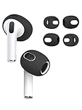 [2 paia di tappi per le orecchie] auricolari di ricambio per airpods 3, auricolari in silicone compatibili con airpods 3, [adatta alla custodia di ricarica] coperture per auricolari antiscivolo