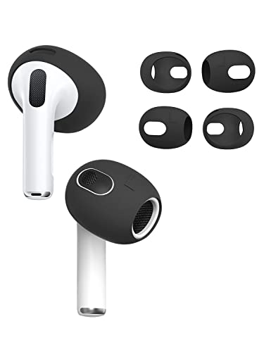 [2 Paar Ohrstöpsel] Ersatz-Ohrstöpsel für Airpod 3, Silikon-Ohrstöpsel kompatibel zum Schutz vor Stürzen und Kratzern von Airpod Cover
