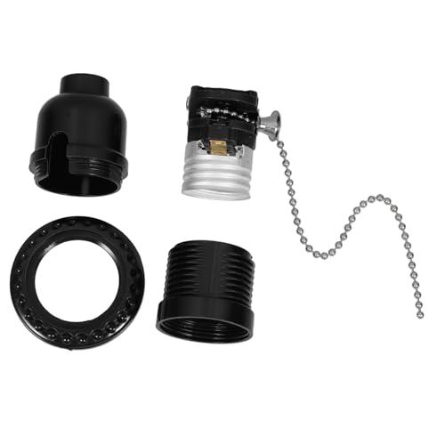 GETAJGHSD Douille De Lampe Avec Chaîne De Traction Bakélite Interrupteur à Tirette Stable Pour Plafonnier Support Polyvalent Compatible Ampoules Diverses