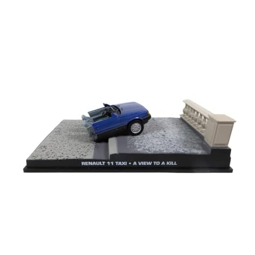 James Bond Renault 11 Taxi from Paris : 'Half Car Damaged 007 A View to a Kill 1/43 (Gift for 007 Collection subscribers DYG2)