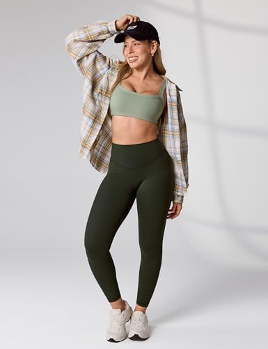 Image of UNISSU Hugcurve No Front Seam High Waisted Workout Leggings for Women Buttery Soft Yoga Pants Gym Athletic Tights - 25''
