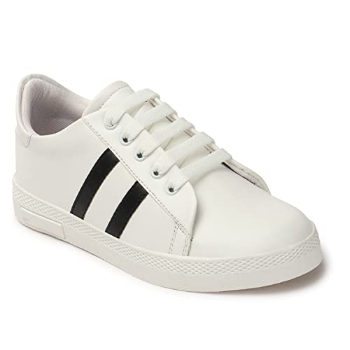 Image of ANTOX Introduce You A Regular Comfortable Striped Casuals for Women's /Ladies /Girl's Sneakers for Women