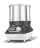 Judge By Prestige Vertical Wet Grinder with Stainless Steel Drum, Coconut Scraper and Atta Kneader Attachments, 200 Watt, 110V (Grey & White)