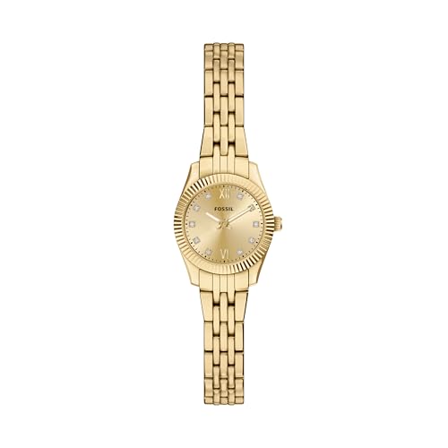 Fossil Womens Watch Scarlette Quartz Stainless Steel Three-Hand Watch for Women