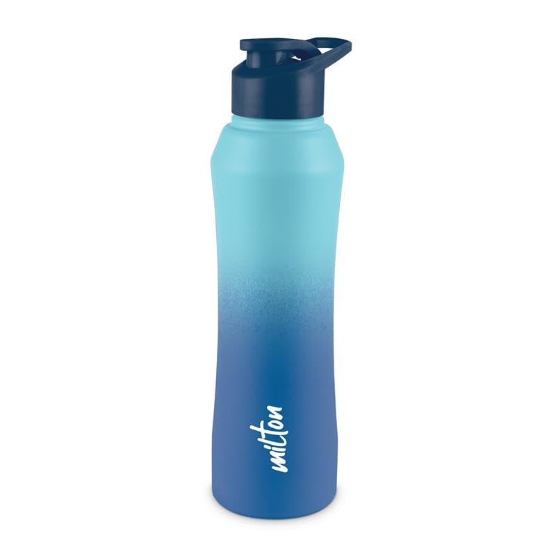 MILTON Comet 1000 ISI Certified Stainless Steel Water Bottle I Leak Proof I Rust proof I Single Walled I Ideal for Office, School, Home, Gym, 1000 ml, Light Blue & Dark Blue-image-21