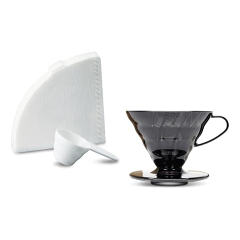 Hario V60 Coffee Brewer Set with Filters Cover