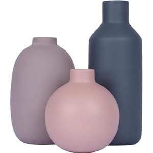3er-Set Morandi-Farben Mini-Vasen – Nordischer Stil Keramikvasen für Wohnkultur, Moderne Minimalistische Tischdekoration, Kleine Deko-Vasen für Wohnzimmer, Schlafzimmer, Büro, Regaldekoration