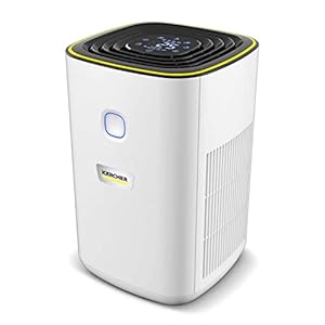 Kärcher Luftreiniger AF 20, Luftdurchsatz: 220m³/h, Raumgröße – 20-40 m², beseitigt 99,95% der Partikel bis zu 0,3μm wie Feinstaub, Aerosole, Allergene & Gerüche, Automatik-Funktion, Timer, Nachtmodus