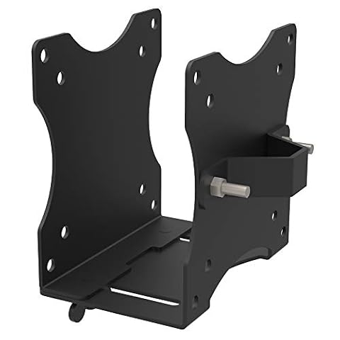 HFTEK - Wielofunkcyjny uchwyt do mini PC, montaż na stojaku monitora lub VESA 75x75/100x100, zmienna szerokość (HF81A)