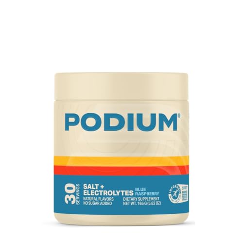 Podium Nutrition Training Salt + Electrolytes Powder, Blue Raspberry, Post
