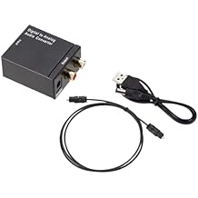 محول الصوت الرقمي إلى التناظري DAC Digital SPDIF محول L/R بصري إلى تناظري Toslink محول بصري إلى 2 x جاك