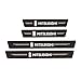 XFGJV 4Pcs Car Styling 3D Adesivo soglia in Fibra di Carbonio per Mitsubishi Lancer 10 3 9 Ex Outlander 3 ASX L200 Accessori da Competizione   Nero