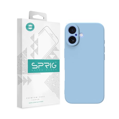 Image of SPRIG Compatible with iPhone 16 Premium FlexTone (TPU) Back Cover Drop Tested Shock Proof Mobile Case for Men, Women, Boys and Girls with Camera Protection (Blue)