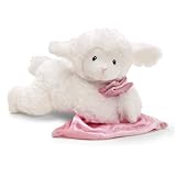 GUND Baby Lena Lamb Singing Stuffed Animal with Pink Blanket, Sensory Toy with Sounds, for Babies and Newborns, White/Pink, 6.5”