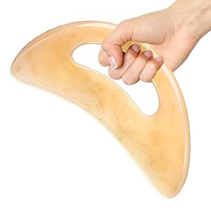 Gua Sha Body Massage Tool, Gua Sha Stone Gua Sha Tool Body Gua Sha Tool Large Gua Sha Massager Tool Body Gua Sha for Cellulite and Toning (Yellow)