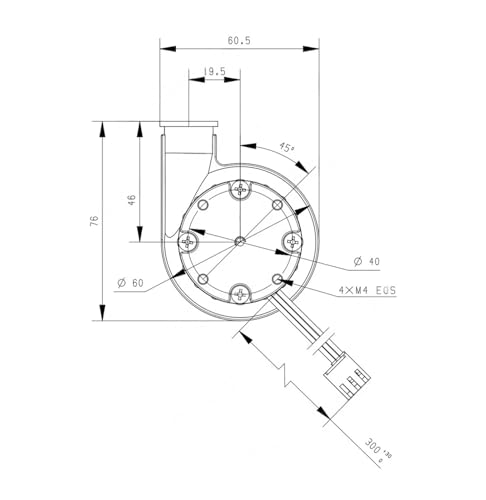 Micro-souffleur sans balais C6002 12V centrifuge haute pression - 6