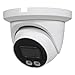 R-Tech Telecamera a bulbo oculare fisso HDCVI a doppia luce da 5 MP, visione notturna a colori, 3D NR, microfono integrato, distanza IR 40 m, impermeabile IP67, obiettivo 3,6 mm immagine
