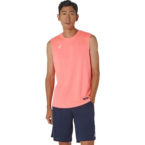 [アシックス] トレーニングウェア ドライノースリーブシャツ 2033C044 ユニセックス大人 700(サンコーラル) L